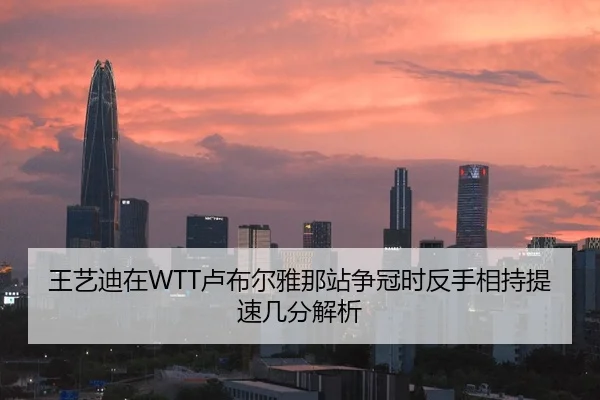 王艺迪在WTT卢布尔雅那站争冠时反手相持提速几分解析